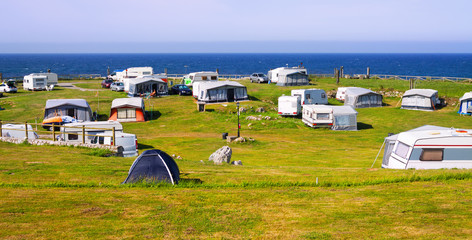 Campingplatz am Meer