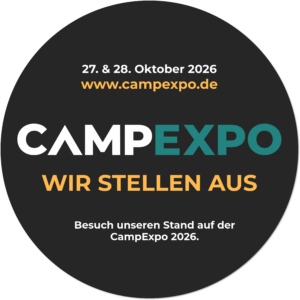 Logo der CampExpo – Fachmesse für die Campingbranche